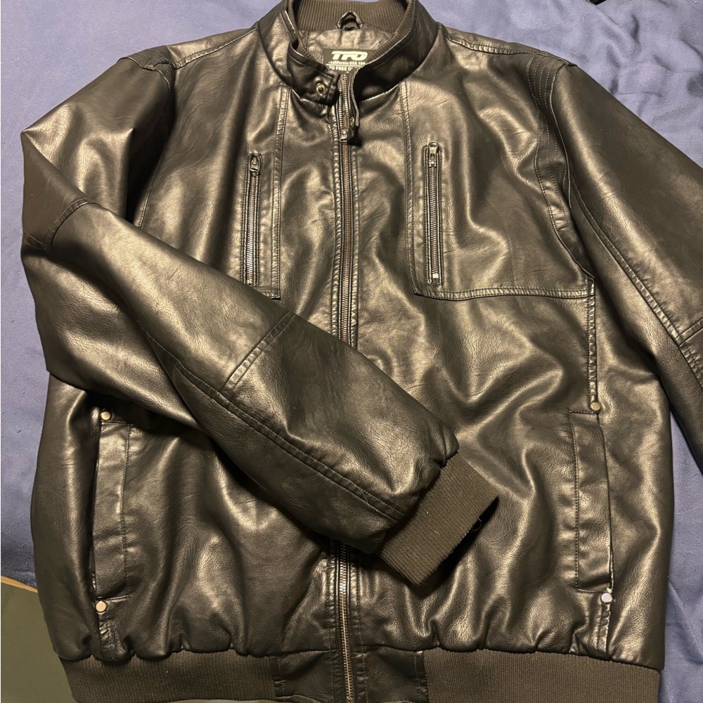 Men's Black Leather Jacket